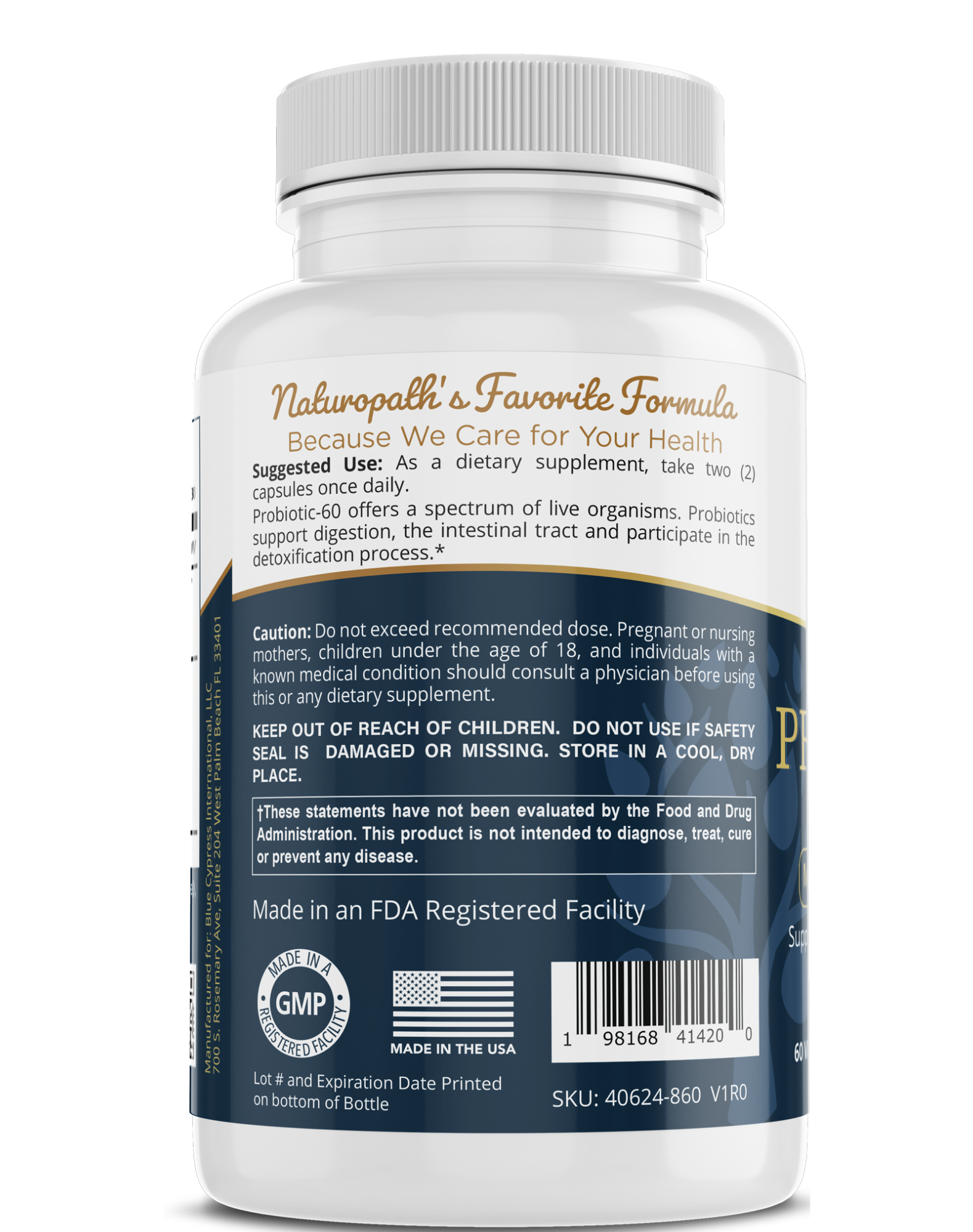 Probiotics 60 Billion CFU | Max-Strength Digestive Support