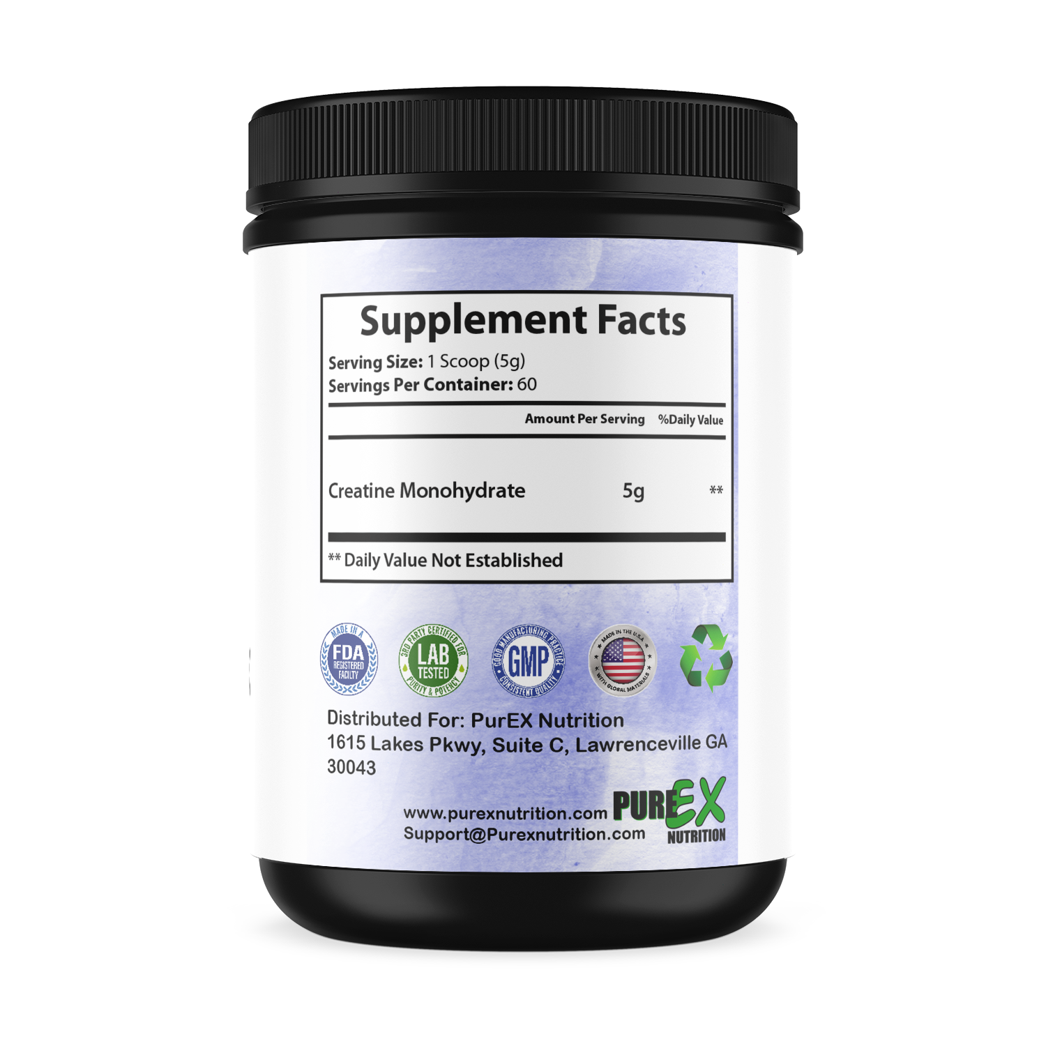 Pure Creatine Monohydrate | 60-Day Supply for Strength & Performance
