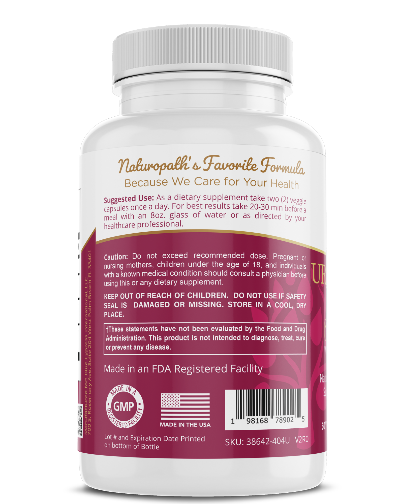 Urinary Tract Support | D-Mannose, Cranberry & Herbal Blend