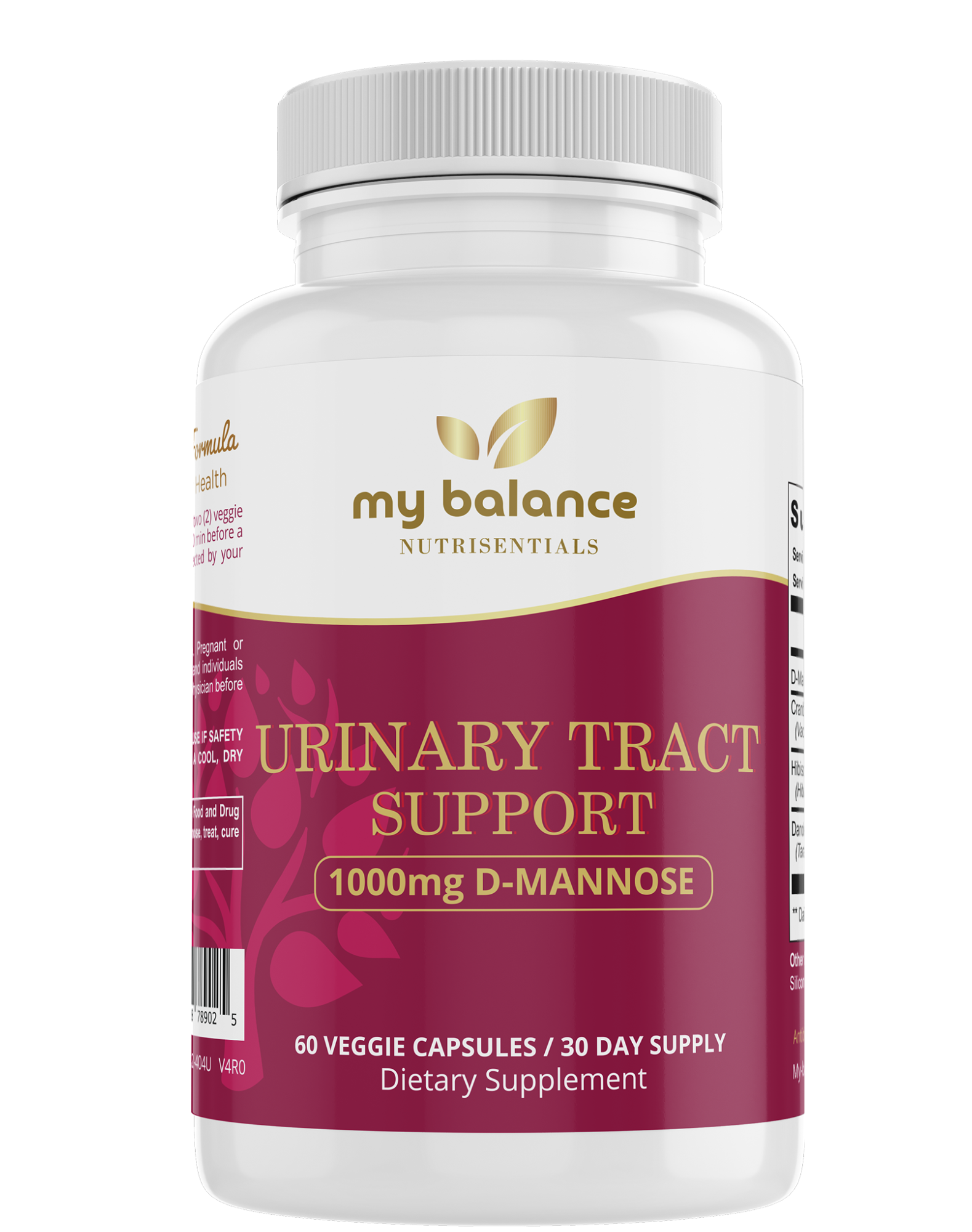 Urinary Tract Support | D-Mannose, Cranberry & Herbal Blend